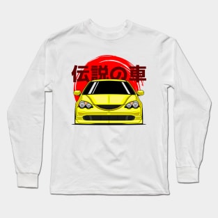 Yellow DC5 RSX Front Long Sleeve T-Shirt